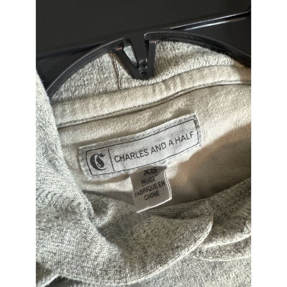 Mens Charles And A Half Hoodie Sweatshirt With Kangaroo Pocket Size XS - Picture 3 of 3